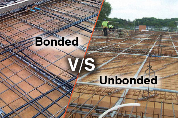 ຄວາມ​ແຕກ​ຕ່າງ​ລະ​ຫວ່າງ unbonded ແລະ bonded ລະ​ບົບ Post-Tensioning