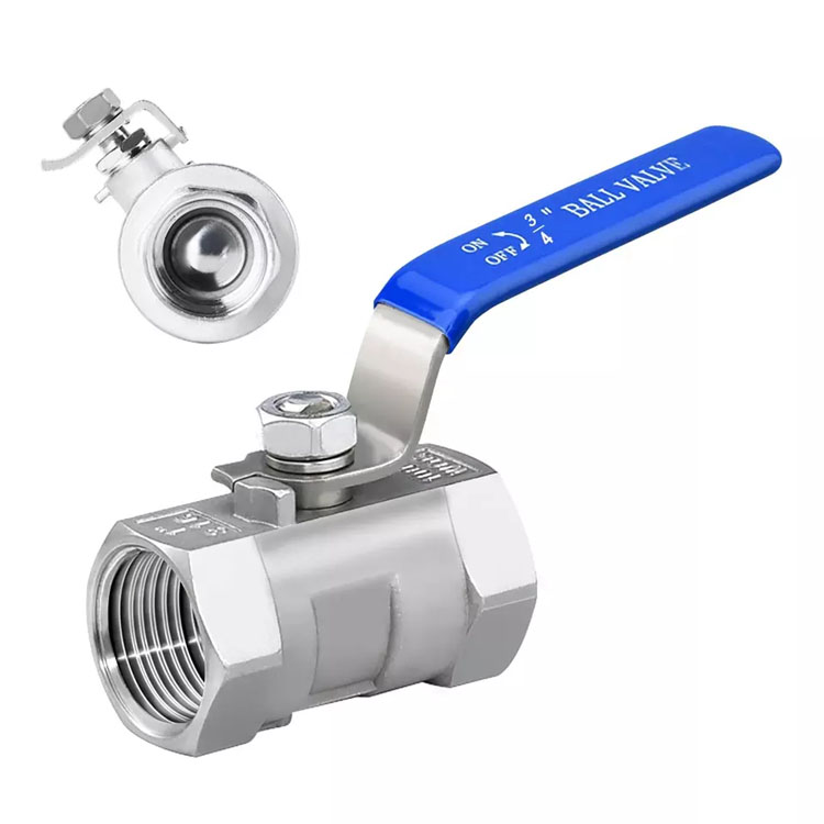 ສະແຕນເລດ 2PC Thread Ball Valve